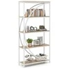 Promotions Etagere knygų lentyna, 86x30x175 cm, ruda ir juoda