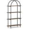Promotions Knygų lentyna, 95x34x156 cm, ruda, metalinis rėmas