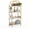 Promotions Knygų lentyna Arkinė 4 aukštų 95x35x156 cm Balta Metalas