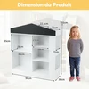 Promotions Knygų lentyna Namo forma 94x30x102 cm Balta MDF