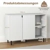 Promotions Komoda 106x38x80 cm balta, reguliuojamos lentynos, mediena