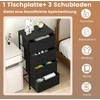 Promotions Komoda, 45x30x95 cm, Juoda, Metalinis rėmas