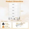 Promotions Komoda 71x40x125 cm balta, metalas, laikymas