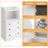 Promotions Komoda su lentynomis, 58x36x111 cm, balta