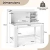 Promotions Kompiuterio stalas, 108x60x125 cm, Juodas