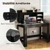 Promotions Kompiuterio stalas, 108x60x125 cm, Juodas