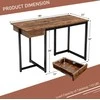 Promotions Kompiuterio stalas, 121,9x55,9x76,2 cm, rudas
