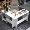 Promotions Kompiuterio stalas, 130x130x74 cm, baltas