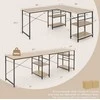 Promotions Kompiuterio stalas, 151x151x75 cm, Rustinis rudas