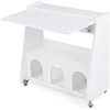 Promotions Kompiuterio stalas 78,5x57,5x80 cm Baltas Sulankstomas Su Saugykla