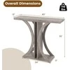 Promotions Konsolinis stalas, 100.3x29.2x80 cm, pilkas