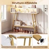 Promotions Konsolinis stalas 100x20x86,5 cm Baltas Su Saugykla