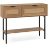 Promotions Konsolinis stalas 100x29,5x76 cm Natūralus rotangas, laikymo vieta