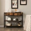 Promotions Konsolinis stalas, 100x30x80 cm, Rudas