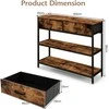 Promotions Konsolinis stalas, 100x30x80 cm, Rudas