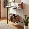 Promotions Konsolinis stalas, 110x30x91 cm, pilkas, metalinis rėmas