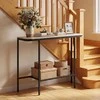 Promotions Konsolinis stalas, 110x30x91 cm, pilkas, metalinis rėmas