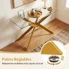 Promotions Konsolinis stalas, 115x45x78 cm, auksinė spalva, stiklas ir metalas