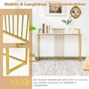 Promotions Konsolinis stalas 120x32x88 cm baltas/auksinis