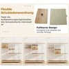 Promotions Konsolinis stalas, 35x100x95 cm, natūralus, su laikymo vieta