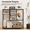 Promotions Konsolinis stalas, 35x100x95 cm, rudas, su laikymo vieta