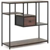 Promotions Konsolinis stalas, 35x100x95 cm, rudas, su laikymo vieta