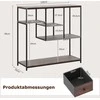 Promotions Konsolinis stalas, 35x100x95 cm, rudas, su laikymo vieta