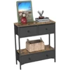 Promotions Konsolinis stalas, 80x30x85.5 cm, rudas, su laikymo vieta