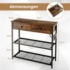 Promotions Konsolinis stalas, 81x30x81 cm, Rudas