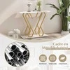 Promotions Konsolinis stalas, dirbtinis marmuras, 100x30x79 cm, baltas