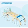 Promotions Kopimo rinkinys, medinis sulankstomas trikampis su arka ir rampe, 204x53x56 cm, mėlynas, Montessori žaislas
