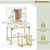 Promotions Kreminės spintelės komplektas, 80x50x138 cm, balta