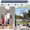 Promotions Krepšinio lankas reguliuojamo aukščio 122x82x206-273,5 cm mėlynas