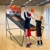 Promotions Krepšinio lankas su automatika, 205x106x205 cm, juodas, sulankstomas arkadinis žaidimas
