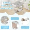 Promotions Kūdikio vystymo stalas, 80x70x104 cm, pilkas