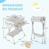 Promotions Kūdikio vystymo stalas, 80x70x104 cm, pilkas