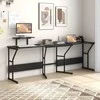 Promotions L formos darbo stalas, 148x148x91 cm, Rudas