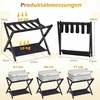 Promotions Lagaminų stovai, 2 vnt., 67x46x52 cm, juodos spalvos