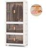 Promotions Laikymo dėžė, Nešiojamas plastikinis drabužių spintos organizatorius, 71x48x156 cm, Balta Ruda