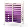 Promotions Saugyklos vežimėlis, 20 stalčių, 63,5x38,1x86,4 cm, violetinis