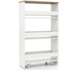 Promotions Laikymo vežimėlis 48,3x20,3x81,3 cm Baltas inžinerinis medis