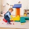 Promotions Laipiojimo žaislai, minkšti putų PU odos konstruktoriaus kaladėlės, spalvotos