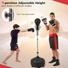 Promotions Laisvai stovintis bokso kriaušės maišas Reflex 47x21.6x137-157.5 cm Juodas Reguliuojamas