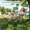 Promotions Lankstomas stovyklavimo kėdė su kojų atrama 156,5x52x82,5 cm chaki