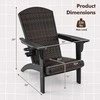 Promotions Lauko Adirondack poilsio kėdė, 92x76x100 cm, juoda