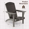 Promotions Lauko Adirondack poilsio kėdė, 92x76x100 cm, pilka