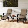 Promotions Lauko baldų komplektas, 5 dalių Adirondack kėdžių komplektas su pufais ir šoniniu staliuku, 83x65x106 cm, kavos spalvos