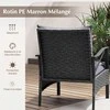 Promotions Lauko baldų komplektas, 5 dalių ratano poilsio komplektas, pilka