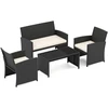 Promotions Lauko baldų komplektas 55,9x63,5x78,7 cm Balta rotangas