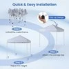 Promotions Lauko sulankstomas iškylantis pavėsis, 201x201x220-240 cm, baltas